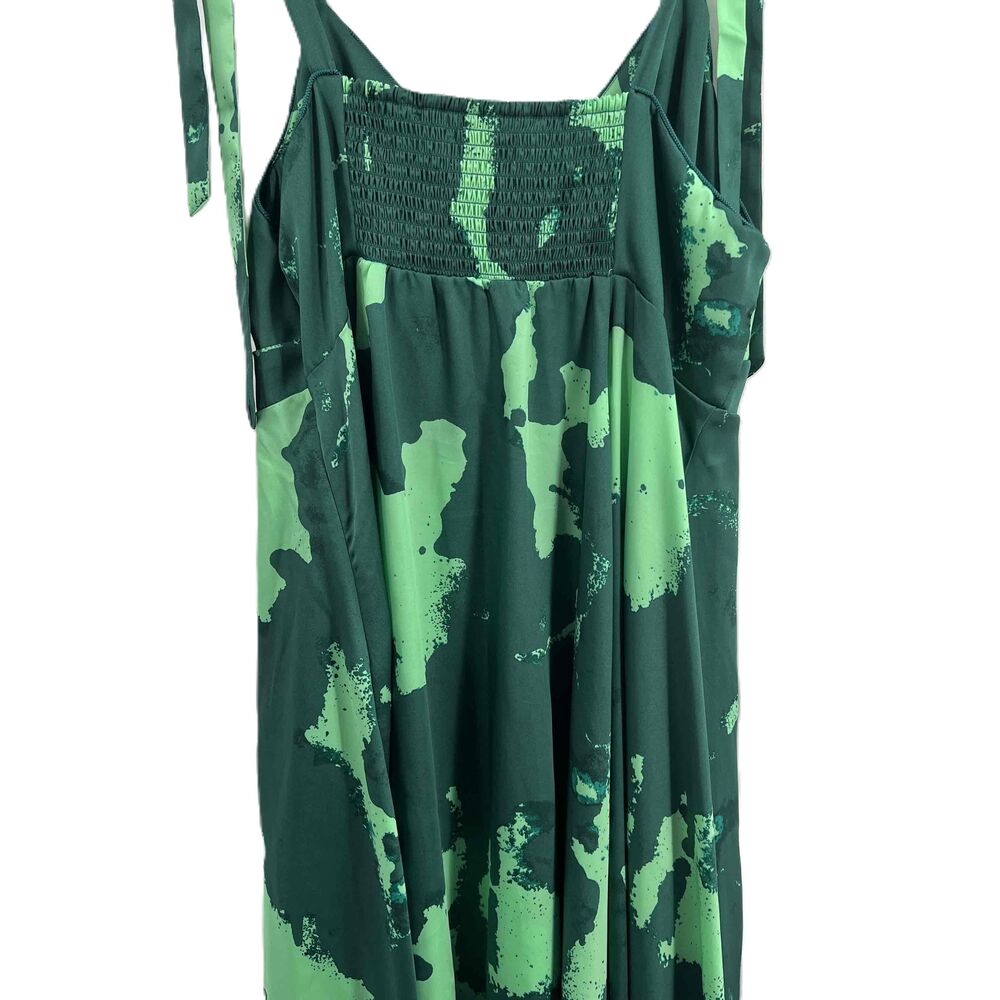Alexis For Target Green‎ Satin Sleeveless Asymmetrical Sundress Womens 1X - Picture 6 of 10